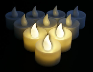 Highest quality bulk buy warm white battery operated tea light candles for weddings, events and wholesale by Candles Recharge