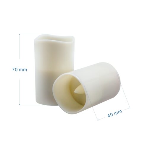 Flamess Candles - Rechargeable candles - Mini-Pillar Style by Candles Recharge USA