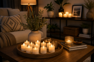 LED candle decor ideas