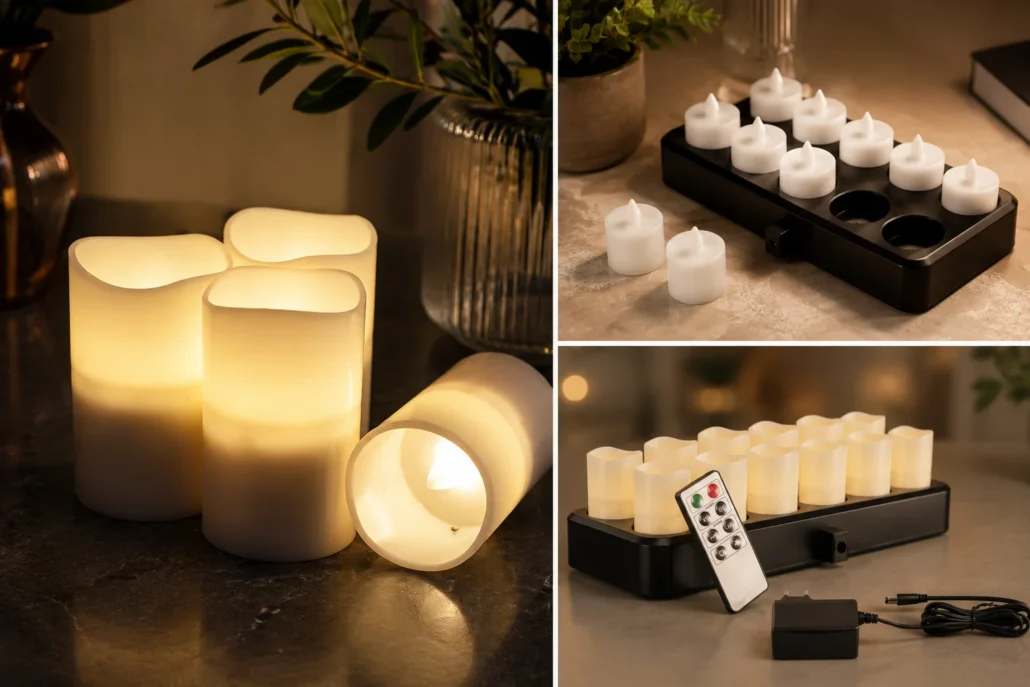rechargeable candles for hotels